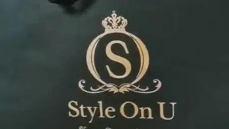 손잡이가 달린 맞춤형 로고 고급 대형 포장 쇼핑용 검정색 종이 선물 가방