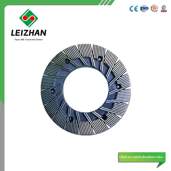 제지용 펄프 제조용 용접 주조 합금강 이중 디스크 정제판