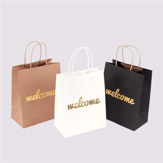 핫세일 개인 맞춤형 단층 크라프트지 플랫 바텀 백 (종이 로프 포함)