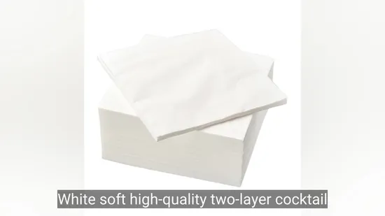프리미엄 소프트 화이트 칵테일 냅킨, 23X23cm, 파티에 딱 맞습니다